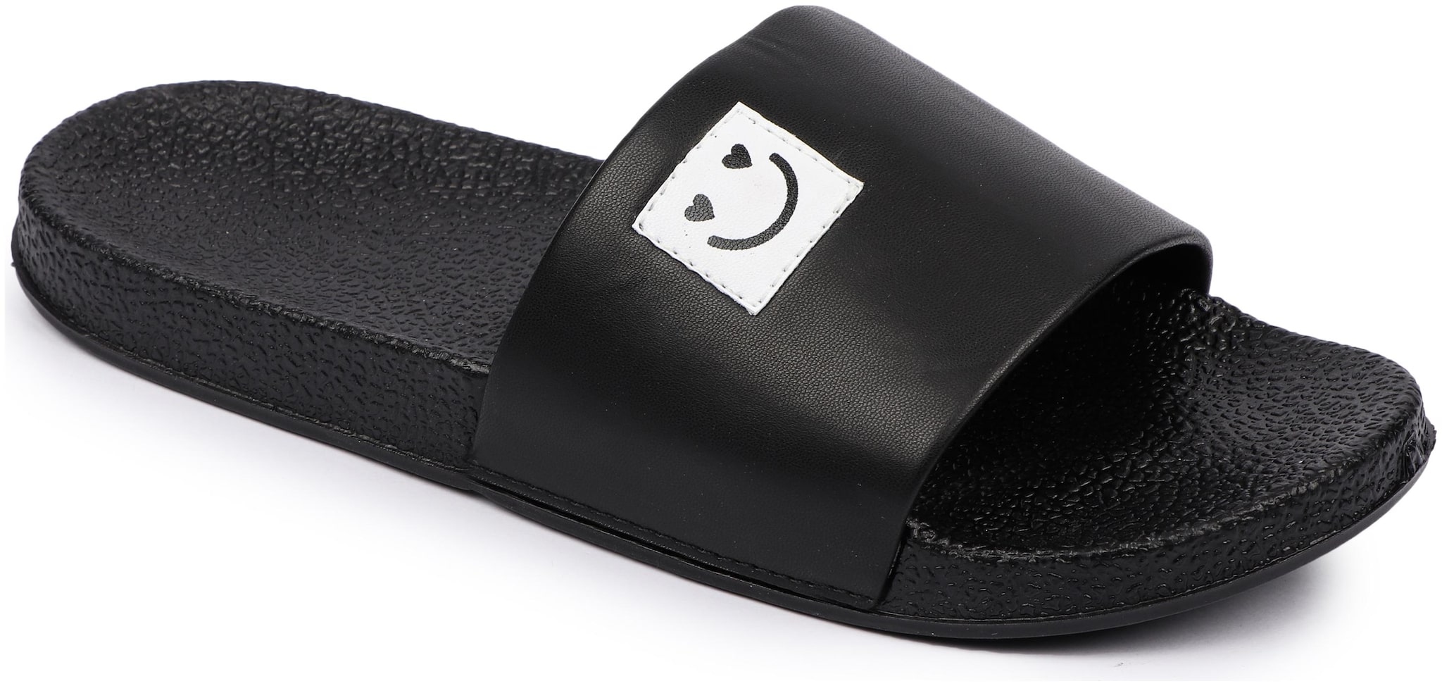 

PERY-PAO Men Black Sliders - 1 Pair