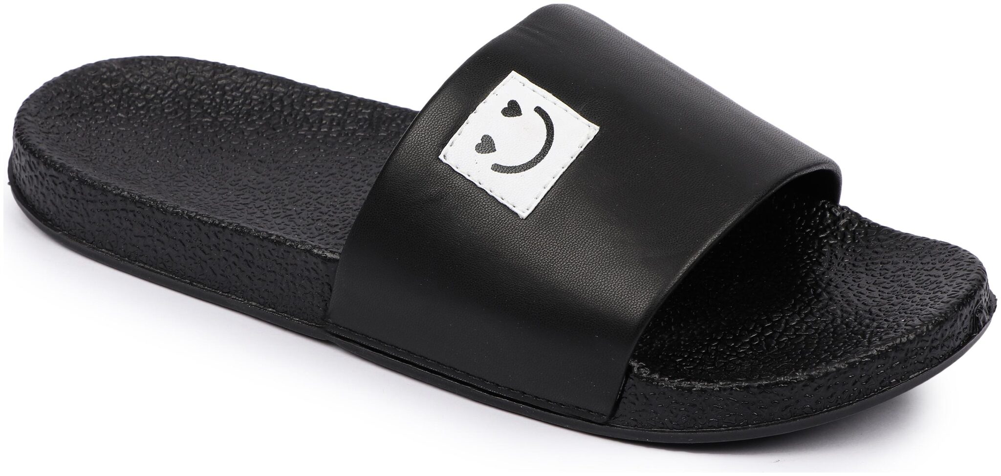 

PERY-PAO Men Black Sliders - 1 Pair