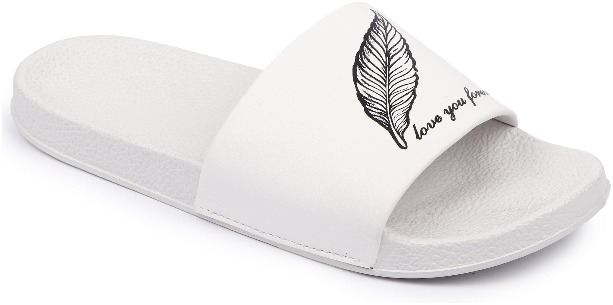 

PERY-PAO Men White Sliders - 1 Pair