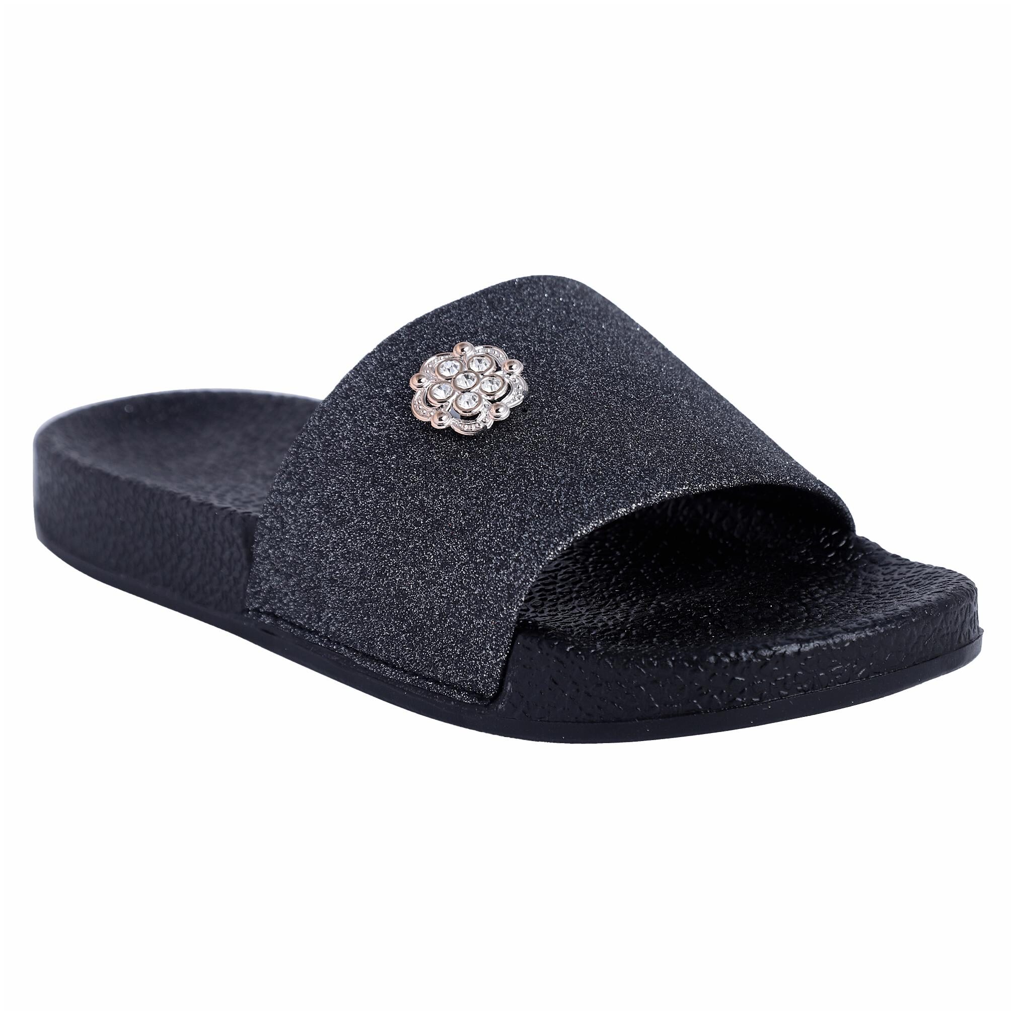 

PERY-PAO Women s Black Flip Flops