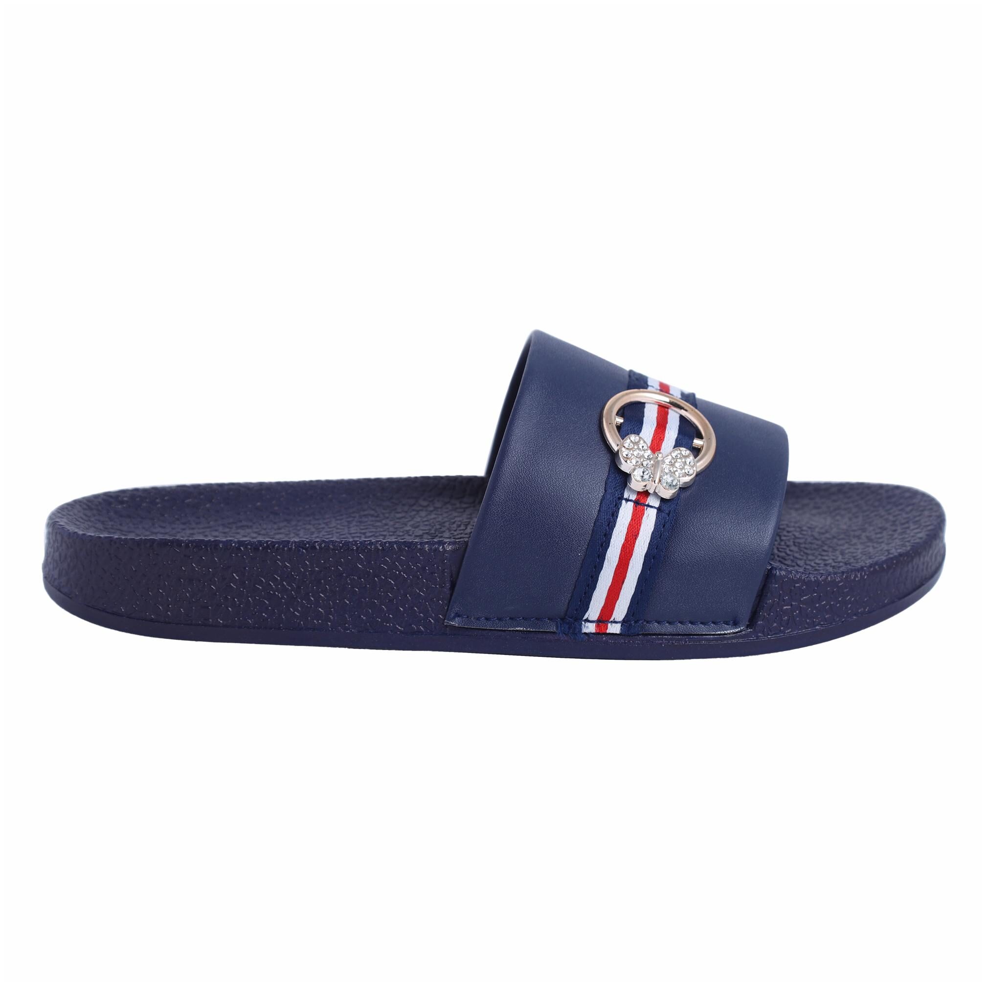 

PERY-PAO Women s Navy Blue Flip Flops