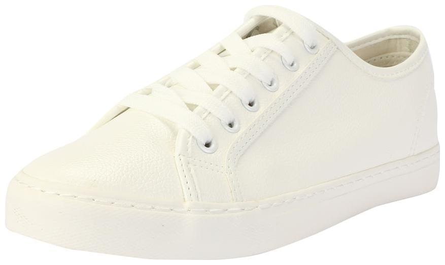 

Peter England White Canvas Shoes