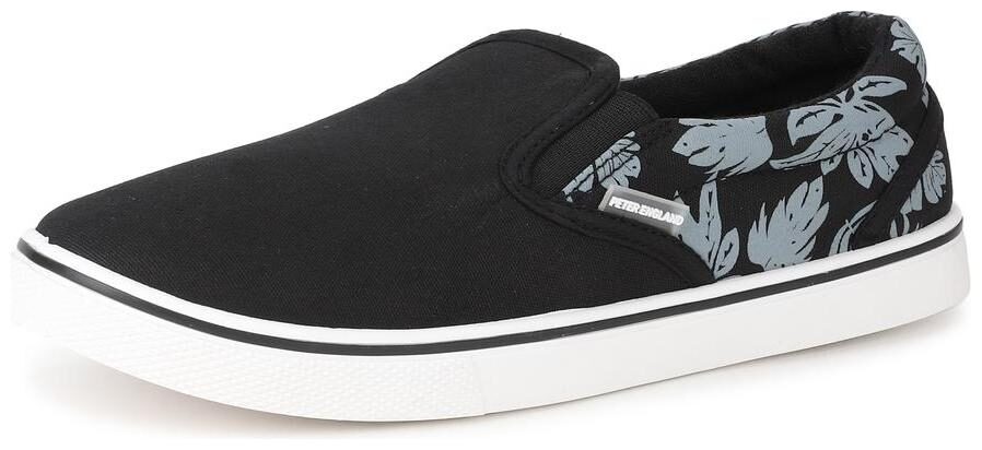 

Peter England Fabric Casual Shoes Men Black