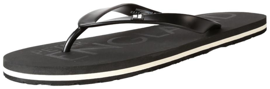 

Peter England Men Black Flip-Flops - 1 Pair