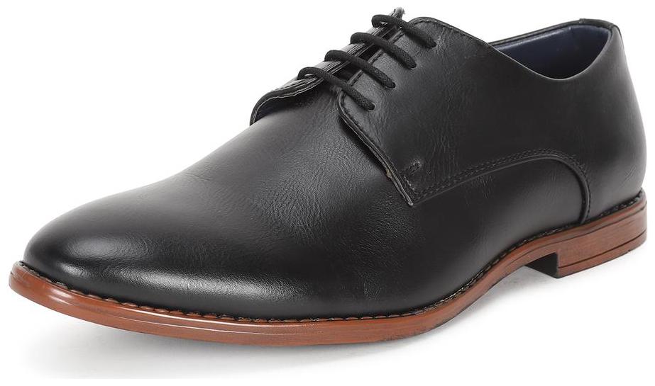 

Peter England Men Black Derby Formal Shoes - LACE UP SHOES - PFFL51998124