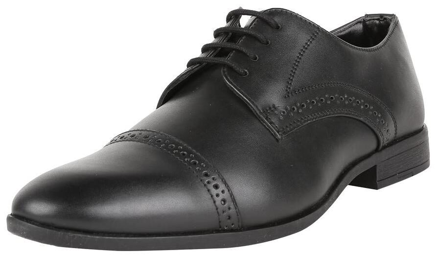 

Peter England Men Black Derby Formal Shoes