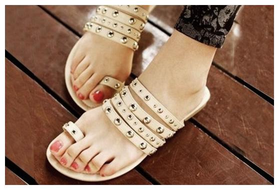 

PKKART Women Cream One Toe Flats