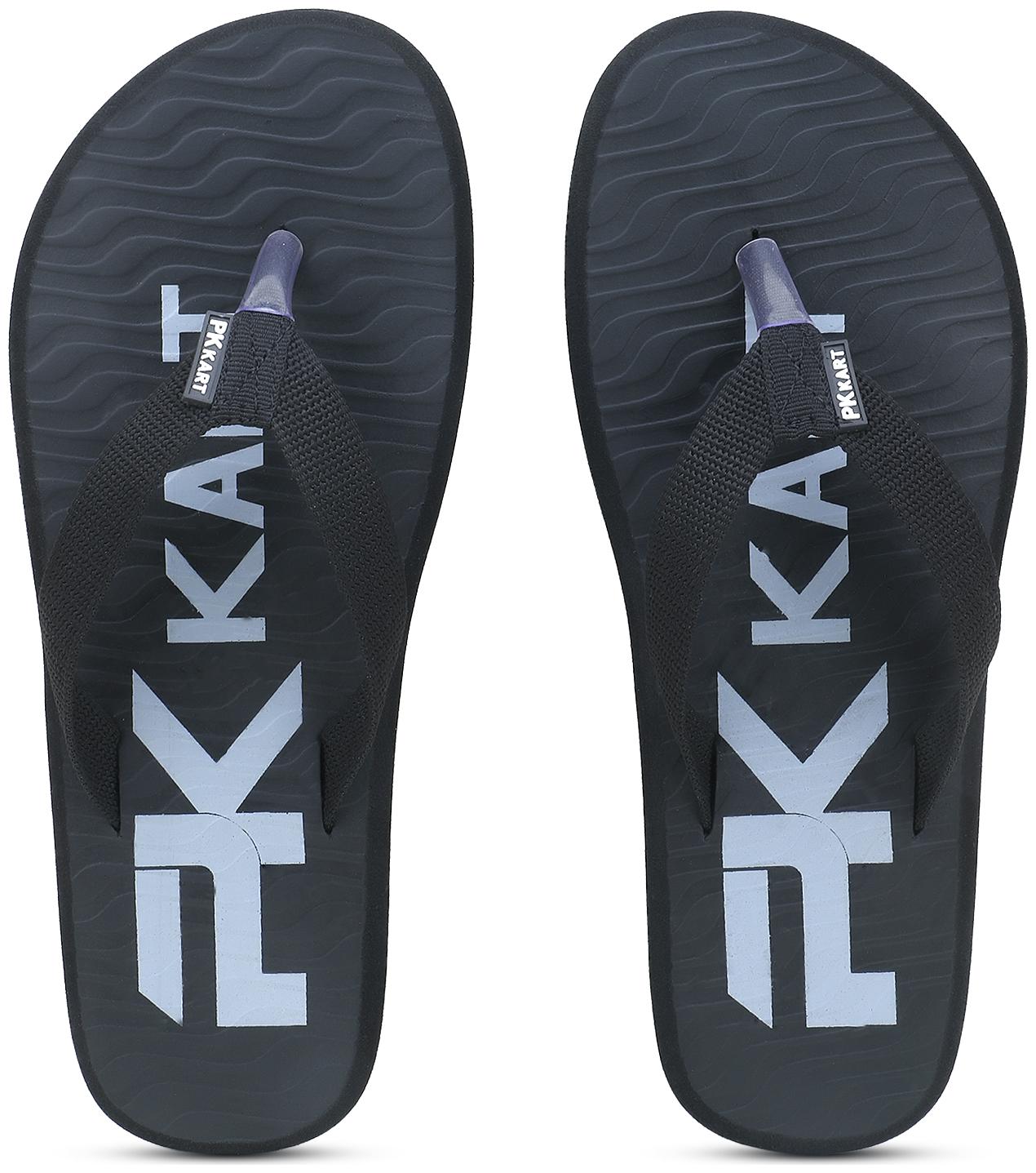 

PKKART Men Black Flip-Flops - 1 Pair