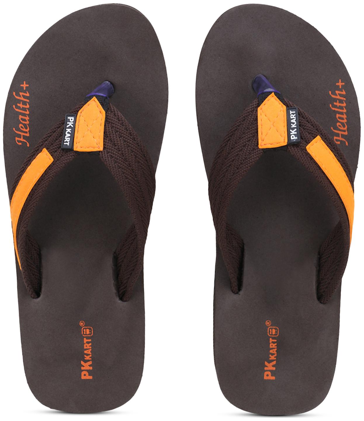 

PKKART Men Brown Flip-Flops - 1 Pair