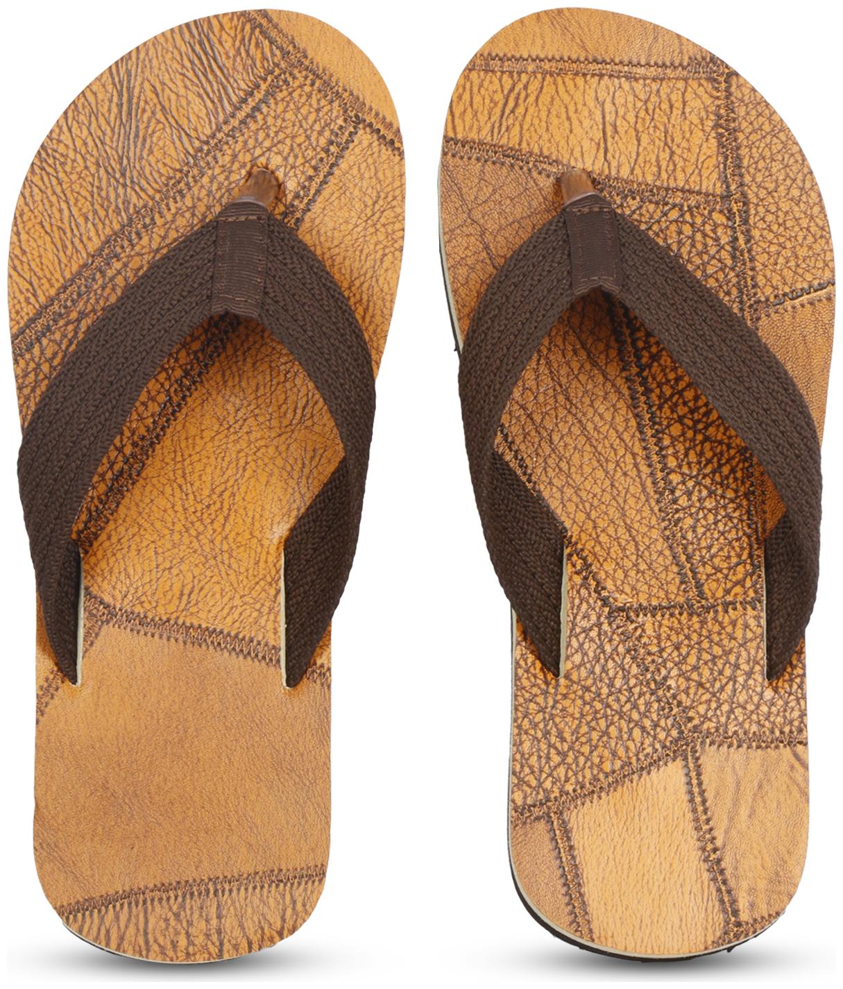 

PKKART Men Khaki Flip-Flops - 1 Pair