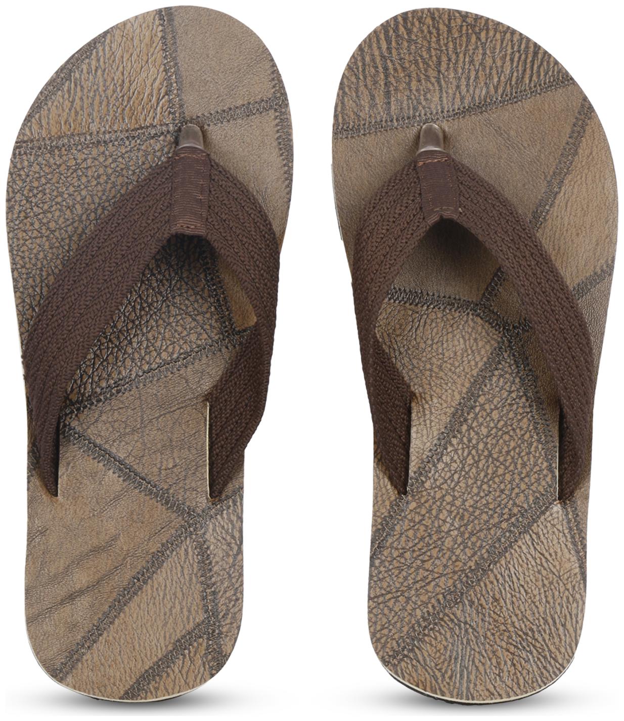 

PKKART Men Brown Flip-Flops - 1 Pair