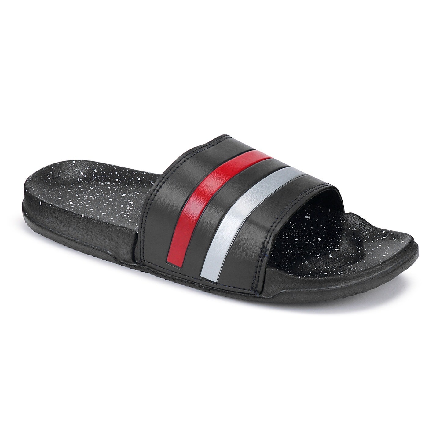 

PKKART Men Black Sliders - 1 Pair