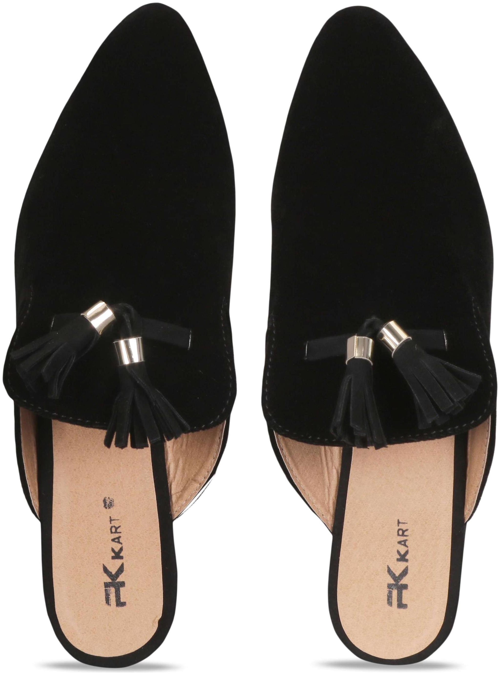 

Pkkart Women s Casual Black Mule Sandal