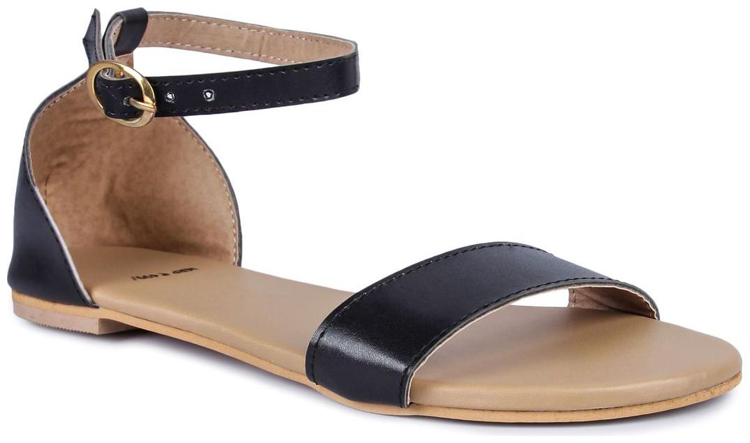 

PKKART Women Black Sandals