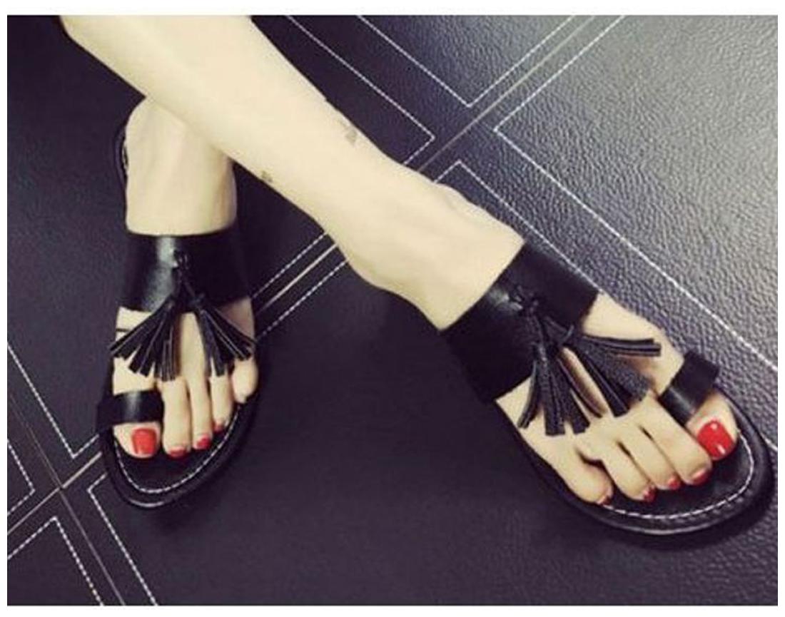 

PKKART Women Black One Toe Flats