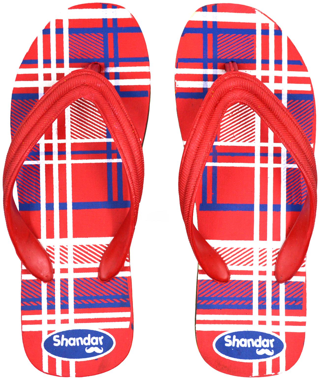 

POLITA Men Red Flip-Flops - 1 Pair