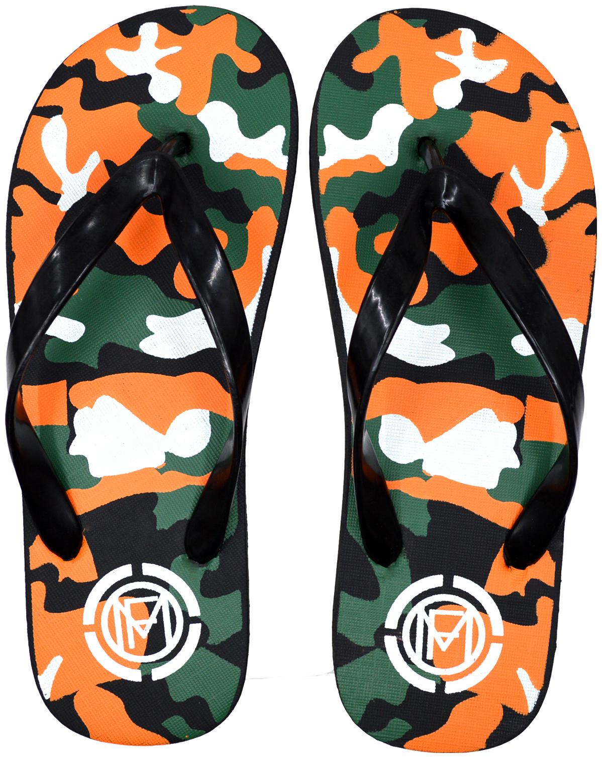 

POLITA Men Orange Black Indoor Slippers - 1 Pair