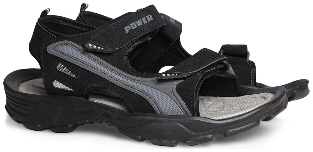 

POWER Men s Black Sandals Floaters -UK 8