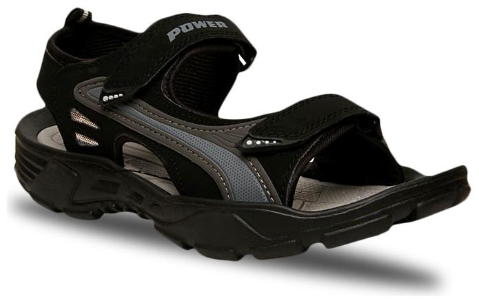 

Power Mens Black Sandals Floaters