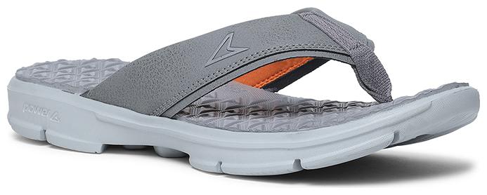 

Power Mens Grey Slippers Flip-Flops