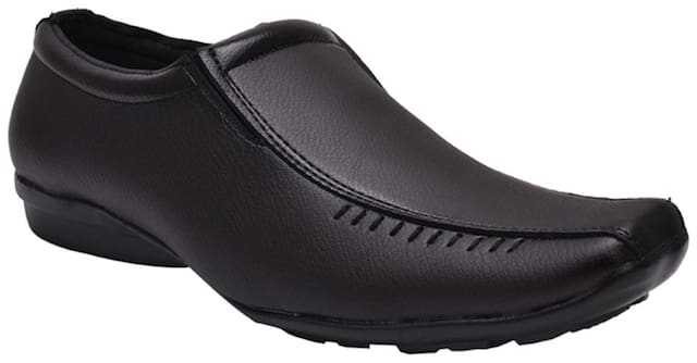 Prolific Slip-On Formal Shoes For Men ( BLACK )