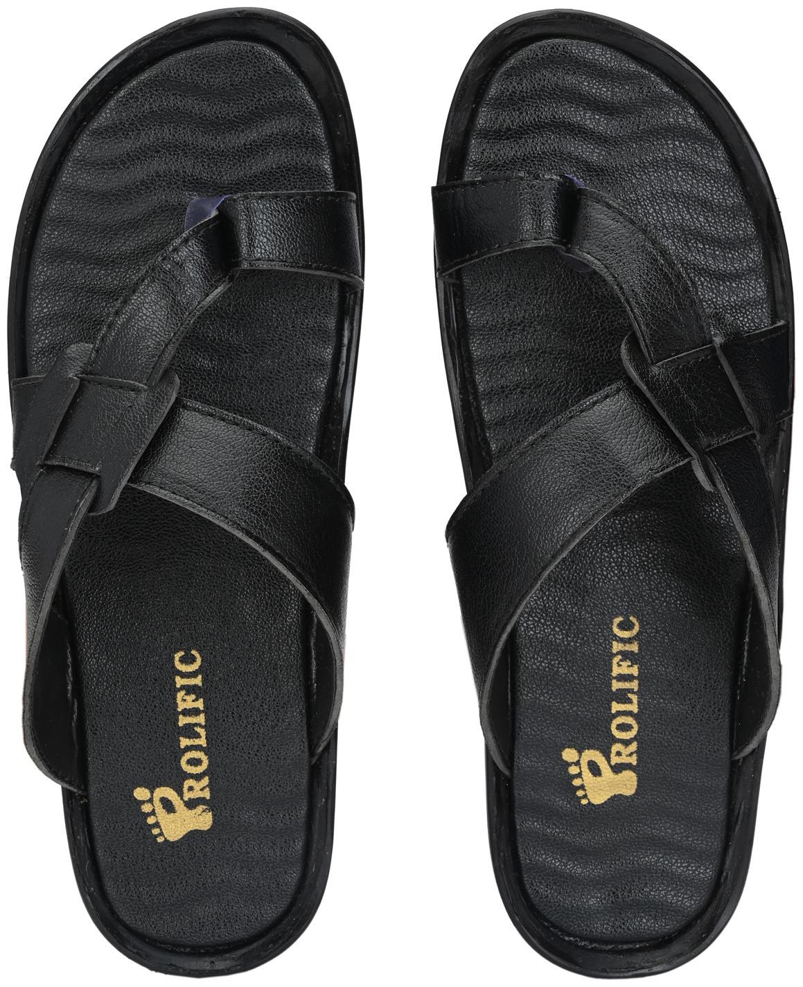 

Prolific Men Black Sandals