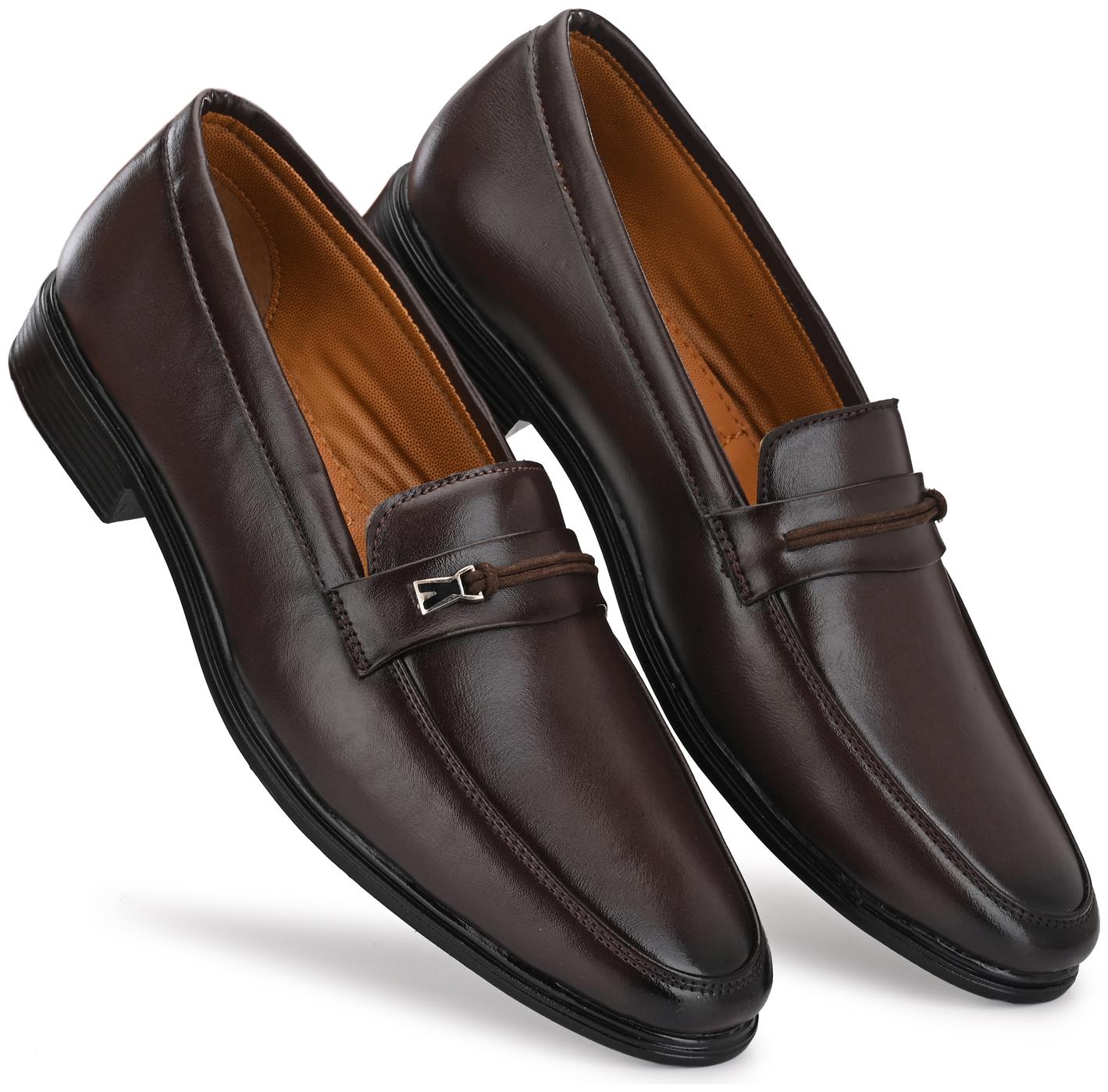 

Prolific Men Brown Slip-On Formal Shoes - FM1806