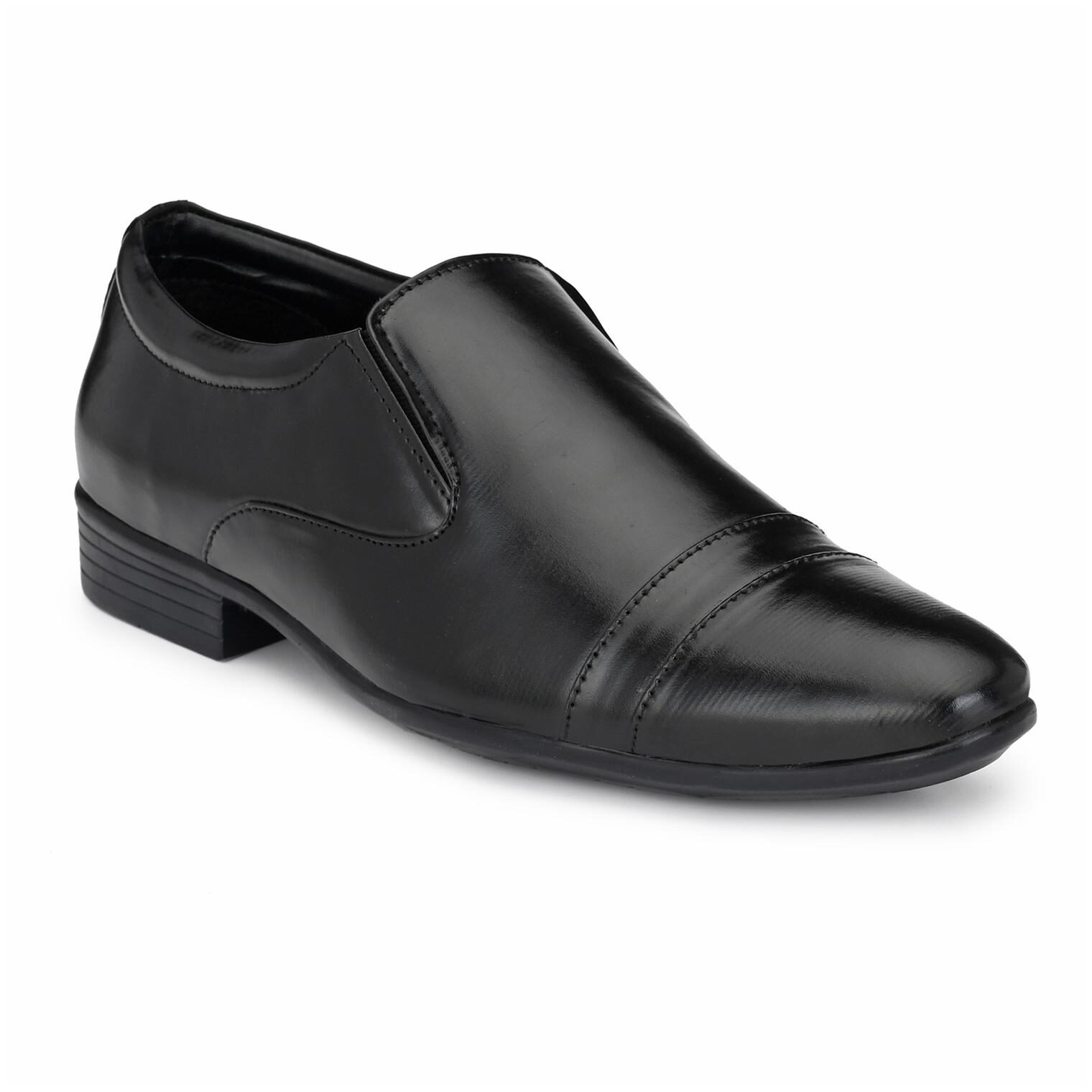 

Prolific Men Black Slip-On Formal Shoes