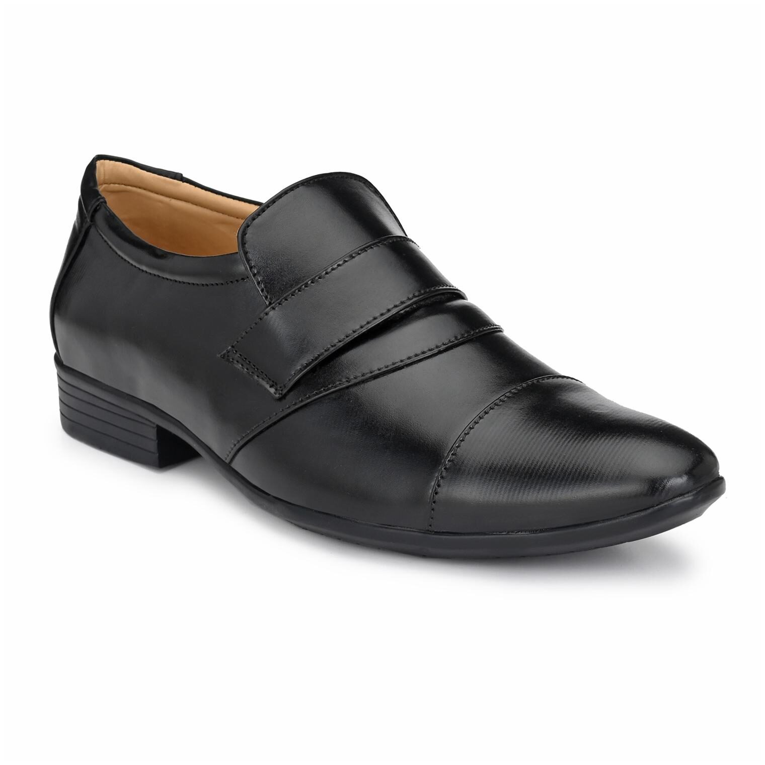 

Prolific Men Black Slip-On Formal Shoes