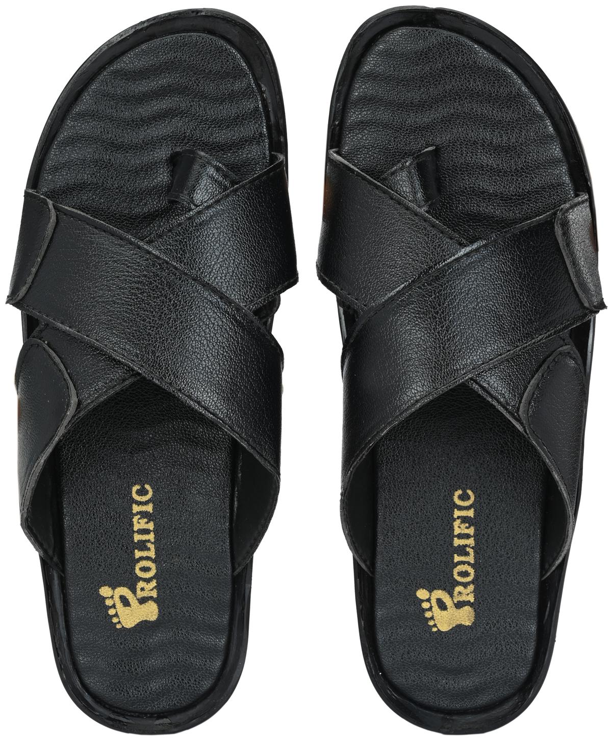 

Prolific Men Black Sandals