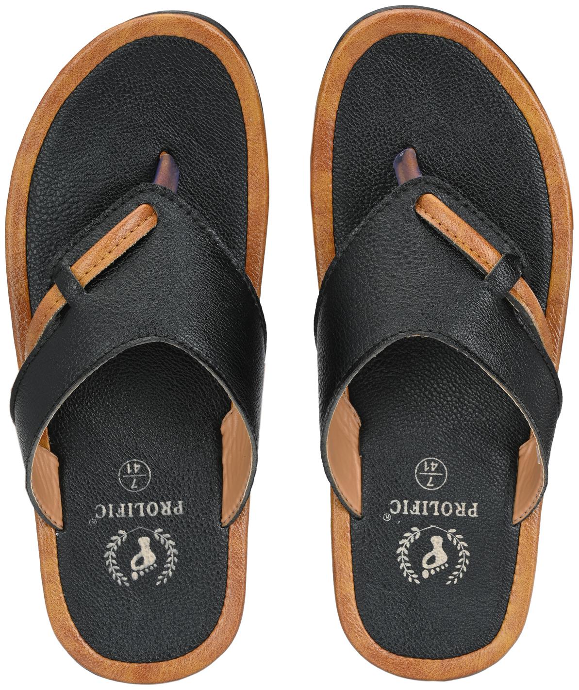 

Prolific Men Black Sandals