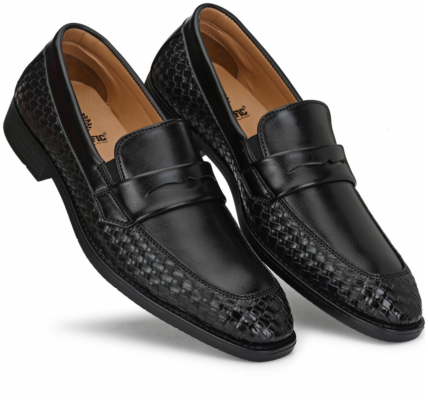 

Prolific Men Black Slip-On Formal Shoes