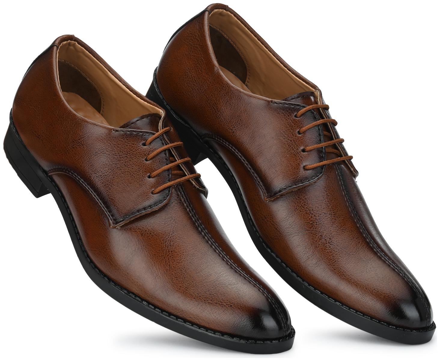 

Prolific Men Brown Derby Formal Shoes - FD1781