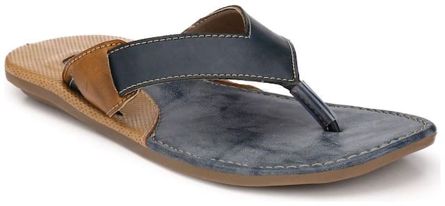 Prolific Men Blue Slippers