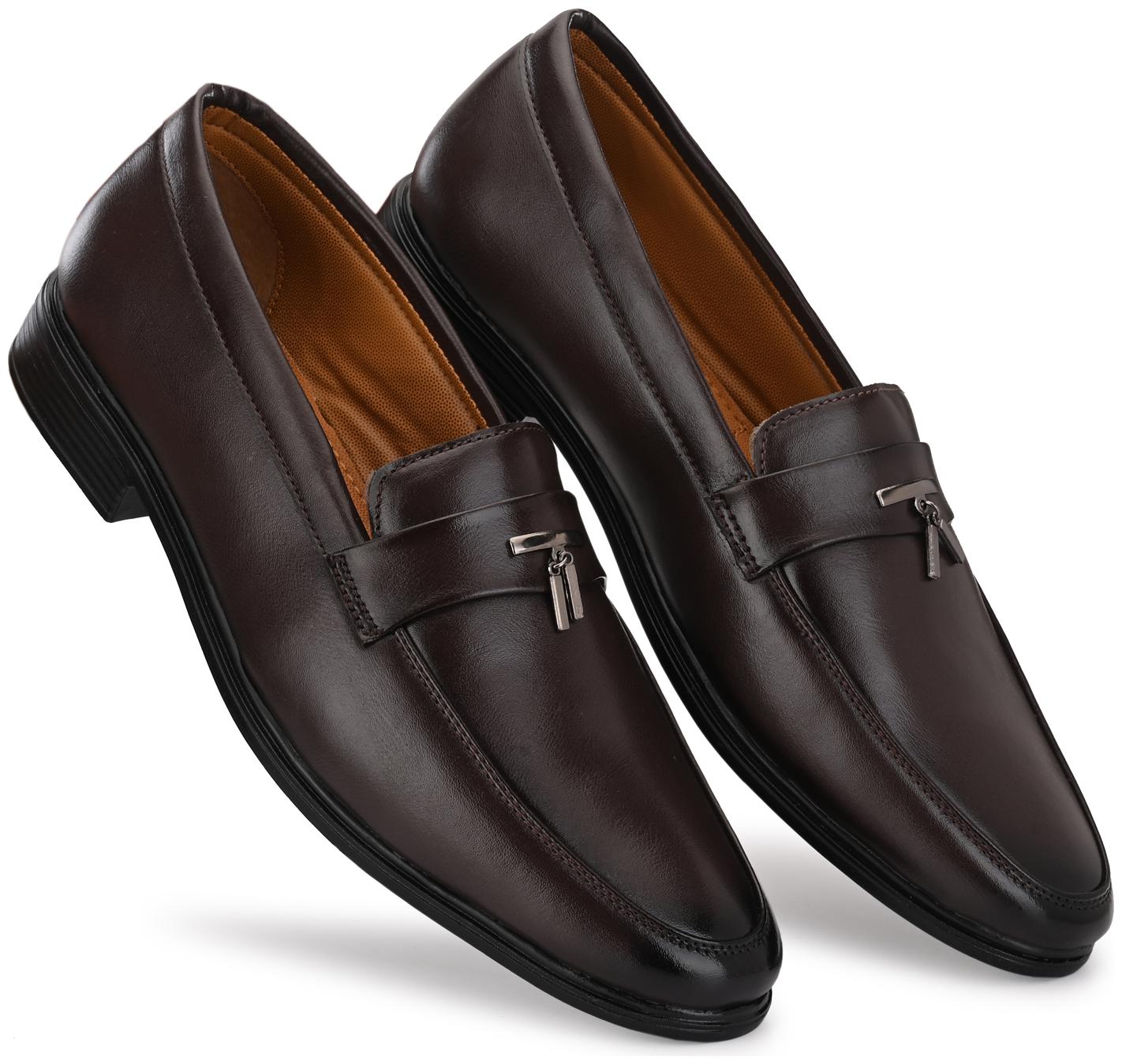 

Prolific Men Brown Slip-On Formal Shoes - FM1811