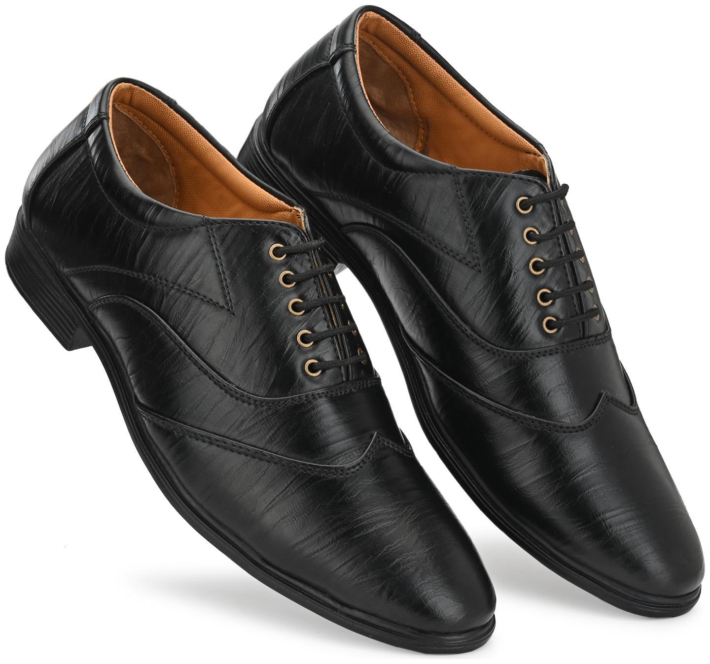 

Prolific Men Black Oxford Formal Shoes - FD1826