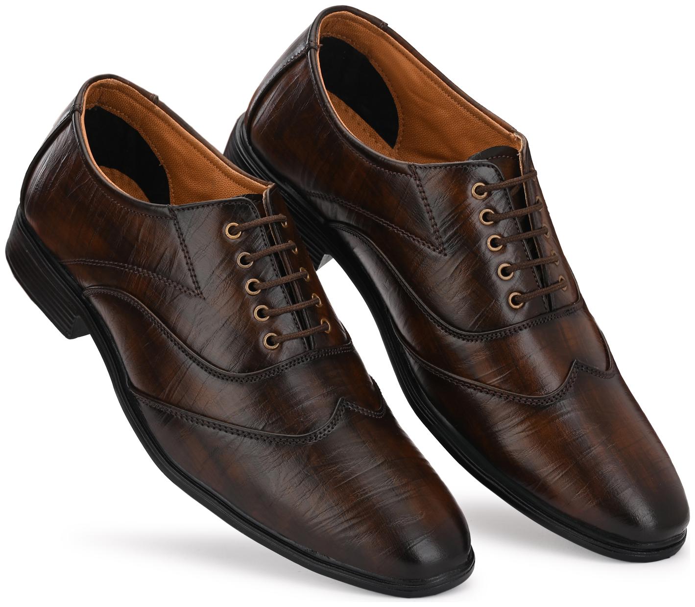 

Prolific Men Brown Oxford Formal Shoes - FD1826
