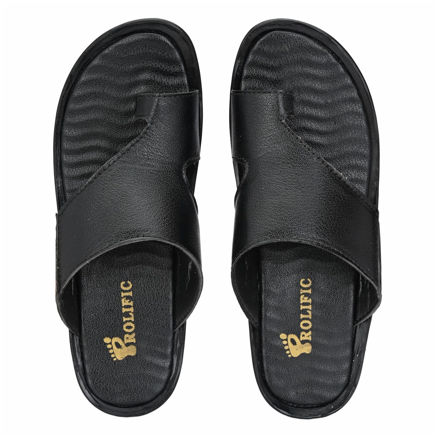 

Prolific Men Black Sandals