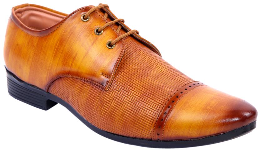 

PS Men Beige Synthetic Lace up FORMAL SHOE OFFICEWEAR PARTYWEAR