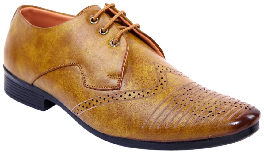 

PS Men Beige Synthetic Lace up FORMAL SHOE OFFICEWEAR PARTYWEAR