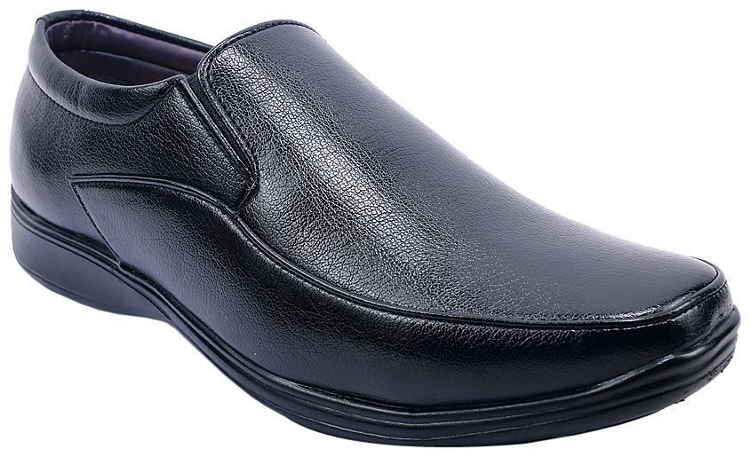 

PS Men Black Synthetic Leather Slip on Formal Shoe