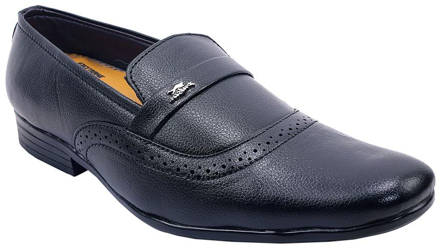 

PS Men Black Synthetic Leather Slip on Formal Shoe
