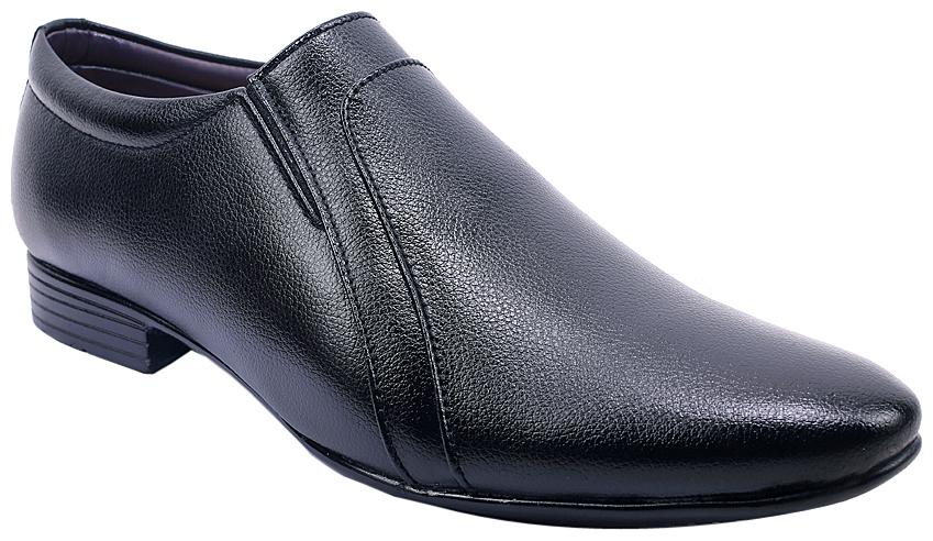 

PS Men Black Synthetic Leather Slip on Formal Shoe