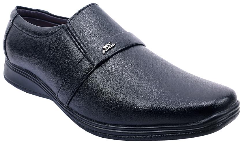 

PS Men Black Synthetic Leather Slip on Formal Shoe
