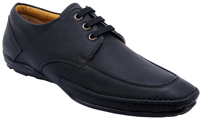 

PS Men Black Synthetic Leather Lace up Formal Shoe