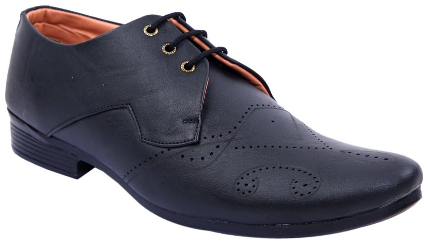 

PS Men Black Synthetic Lace up FORMAL SHOE OFFICEWEAR PARTYWEAR