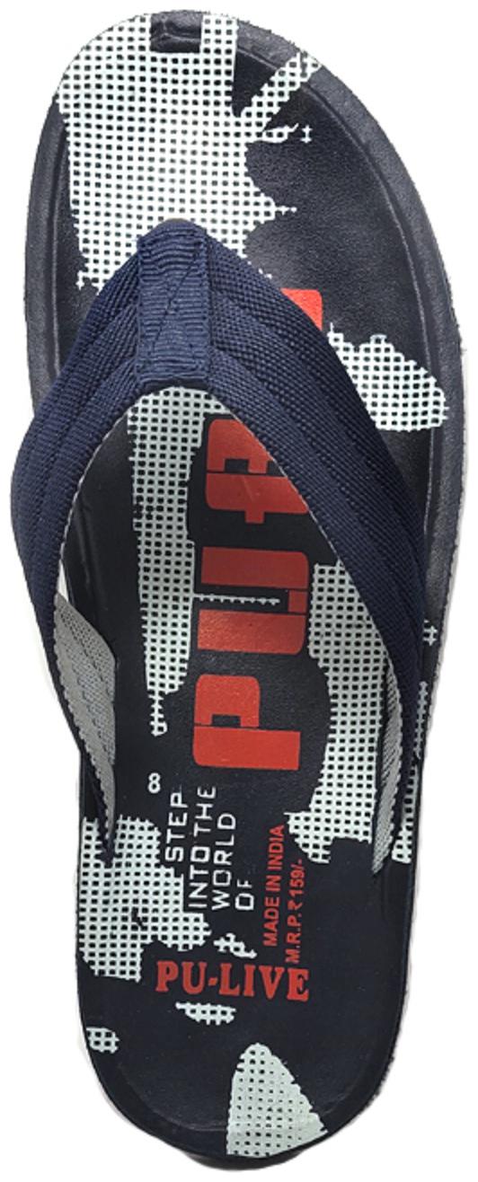 

PU-LIVE Men Blue Flip-Flops - 1 Pair