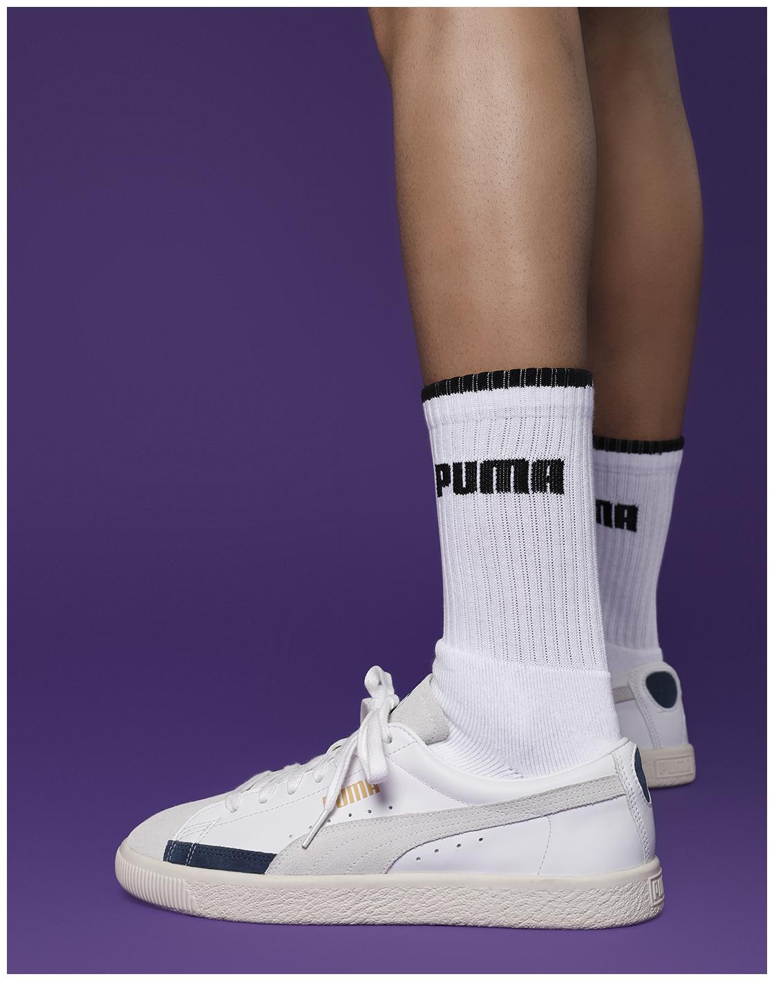 

Puma Basket 90680 L Unisex White Sneakers