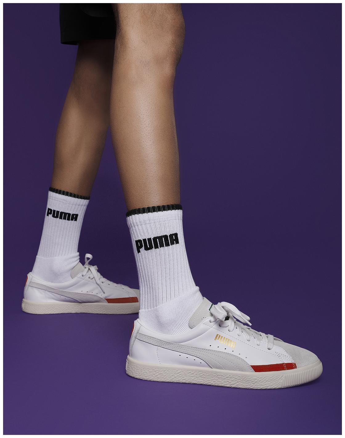 

Puma Basket 90680 L Unisex White Sneakers