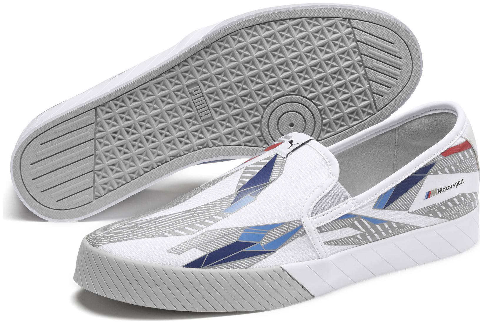 

Puma BMW MMS Slip-On Track GRA Unisex White Sneakers